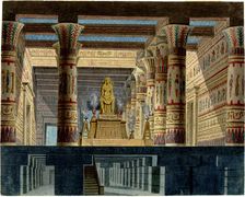 Set design for the Opera Aida by Giuseppe Verdi, 1872. Creator: Magnani, Girolamo (1815-1889)