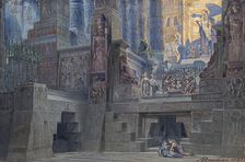 Set design for the Opera Aida by Giuseppe Verdi, 1923. Creator: Parravicini, Angelo (1868-1925)
