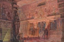 Set design for the Opera Aida by Giuseppe Verdi, 1923. Creator: Parravicini, Angelo (1868-1925)