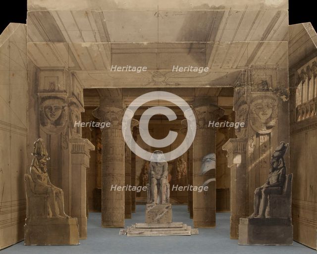 Set design for the Opera Aida by Giuseppe Verdi, Paris, Théâtre national de l'Opéra, 22.03.1880, 188