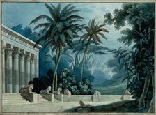 Set design for the Opera Aida by Giuseppe Verdi, Teatro alla Scala, c1872. Creator: Magnani, Girolamo (1815-1889)