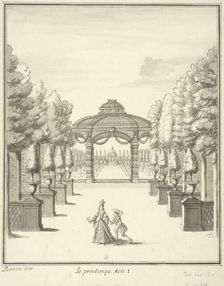 Set design for the opera-ballet Les Saisons by Pascal Collasse, between 1693 and 1697. Creator: Jean Berain