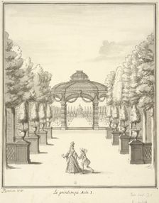 Set design for the opera-ballet Les Saisons by Pascal Collasse, between 1693 and 1697. Creator: Jean Berain