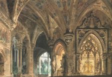 Set design for the Opera Don Carlos by Giuseppe Verdi. Milano, Teatro alla Scala, 1878