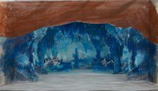 Set design for the Opera Don Carlos by Giuseppe Verdi. Paris, Théâtre de l'Opéra-Le Peletier, 11.03