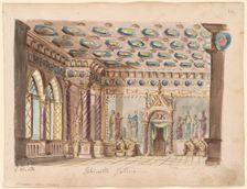 Set design for the Opera Ernani by Giuseppe Verdi