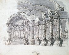 Set design for the opera Proserpine c1680. Artist: Jean Berain