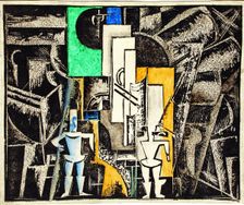Set design for the opera Victory over the sun after A. Kruchenykh, 1920