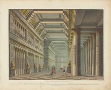 Set design for the ballet "Cleopatra in Tarso" by Jean-Pierre Aumer, at Teatro alla Scala, 1821, 182 Creator: Sanquirico, Alessandro (1777-1849)