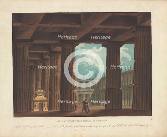 Set design for the ballet "L'alunno della giumenta" by Salvatore Vigano, at Teatro alla Scala, 1812, Creator: Sanquirico, Alessandro (1777-1849).