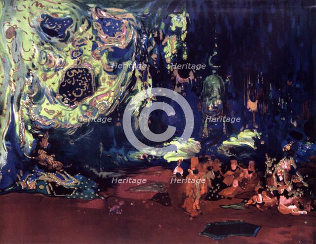 Set design for the ballet Scheherazade, c1913. Artist: Leon Bakst
