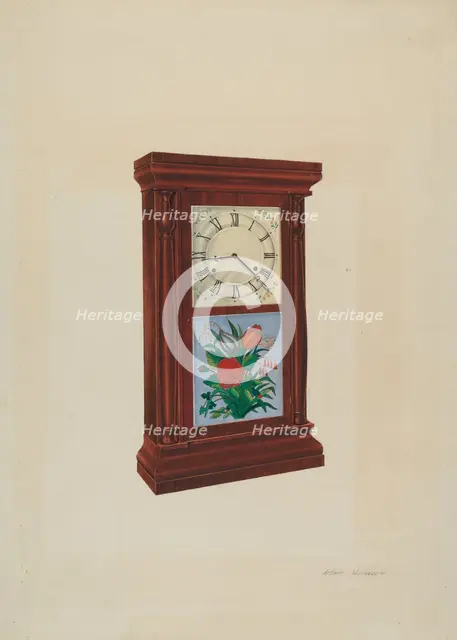 Seth Thomas Clock, 1935/1942. Creator: Arthur Matthews.