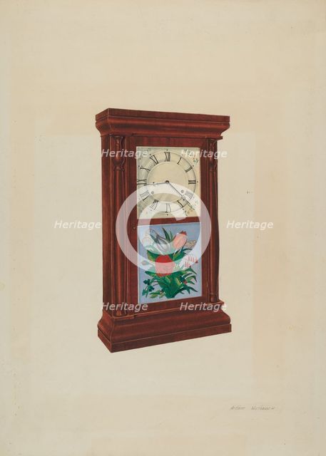 Seth Thomas Clock, 1935/1942. Creator: Arthur Matthews.