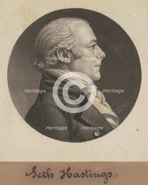 Seth Hastings, 1806. Creator: Charles Balthazar Julien Févret de Saint-Mémin.