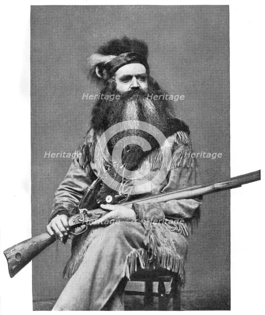 Seth Kinman, American hunter, 19th century, (1908). Artist: Unknown