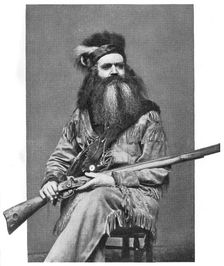 Seth Kinman, American hunter, 19th century, (1908)