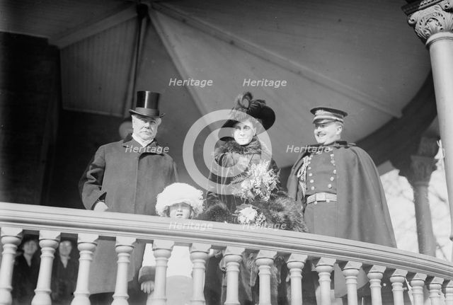 Seth Low, Mrs. C.S. Whitman, Lorillard Spencer, 1915. Creator: Bain News Service.