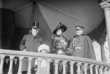 Seth Low, Mrs. C.S. Whitman, Lorillard Spencer, 1915. Creator: Bain News Service