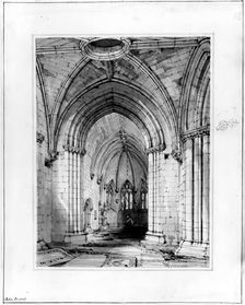 Seton Chapel - Interior looking East, 1848-1852. Creator: Robert William Billings