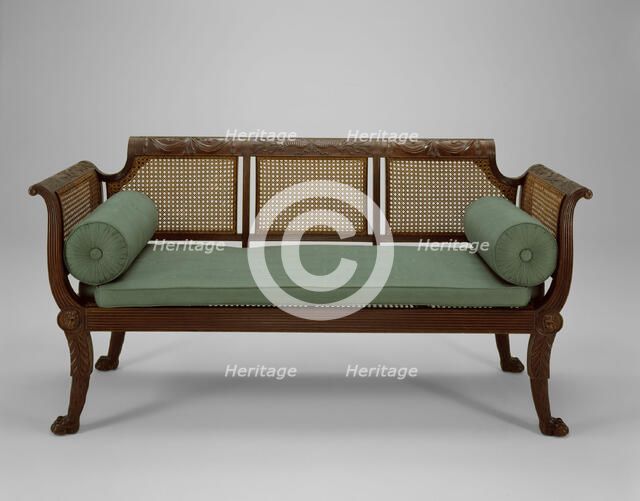 Settee, 1815/20. Creator: Unknown.