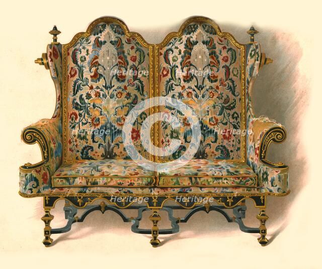 Settee, 1905. Artist: Shirley Slocombe.