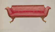 Settee, 1935/1942. Creator: David S De Vault
