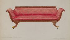 Settee, 1935/1942. Creator: David S De Vault