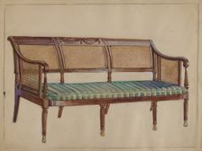 Settee, 1935/1942. Creator: George Loughridge