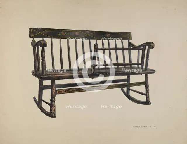 Settee, 1935/1942. Creator: Ralph Morton.