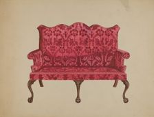 Settee, 1936. Creator: John Dieterich