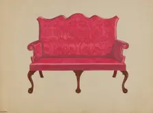 Settee, 1936. Creator: John Dieterich