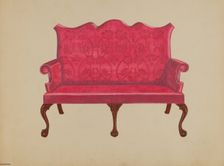 Settee, 1936. Creator: John Dieterich