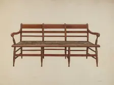 Settee, 1940. Creator: Harry Eisman