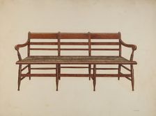 Settee, 1940. Creator: Harry Eisman