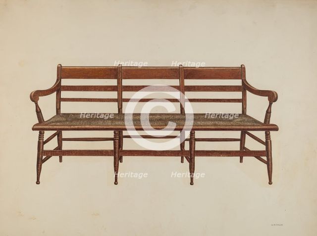Settee, 1940. Creator: Harry Eisman.