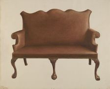 Settee, 1941. Creator: Rolland Livingstone
