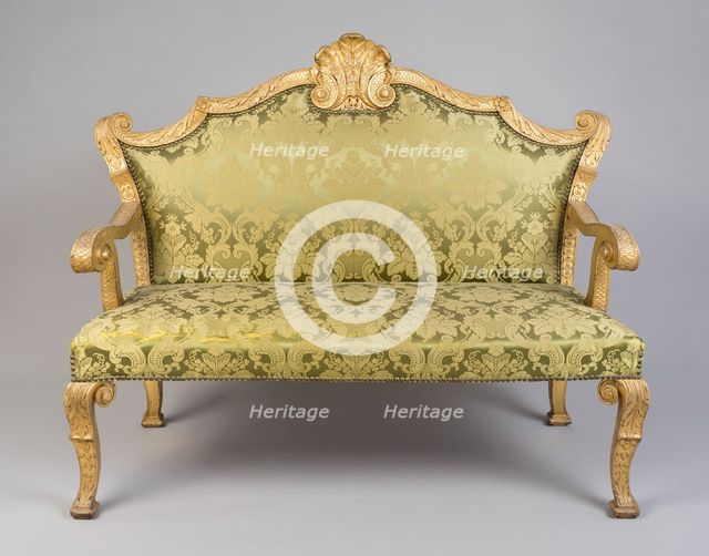 Settee (one of a pair), England, 1725/35. Creator: Unknown.