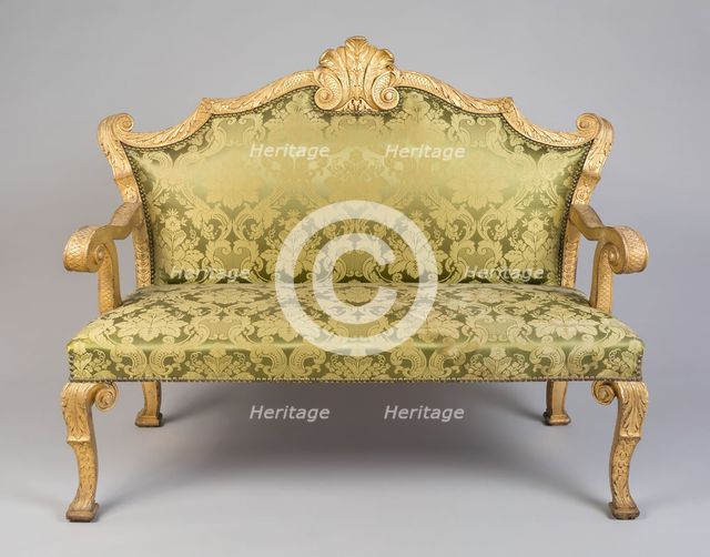Settee (one of a pair), England, 1725/35. Creator: Unknown.