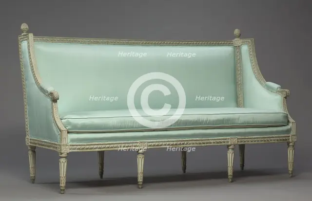 Settee, c. 1780. Creator: Philippe-Joseph Pluvinet (French, 1793).