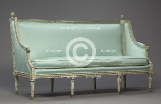 Settee, c. 1780. Creator: Philippe-Joseph Pluvinet (French, 1793).