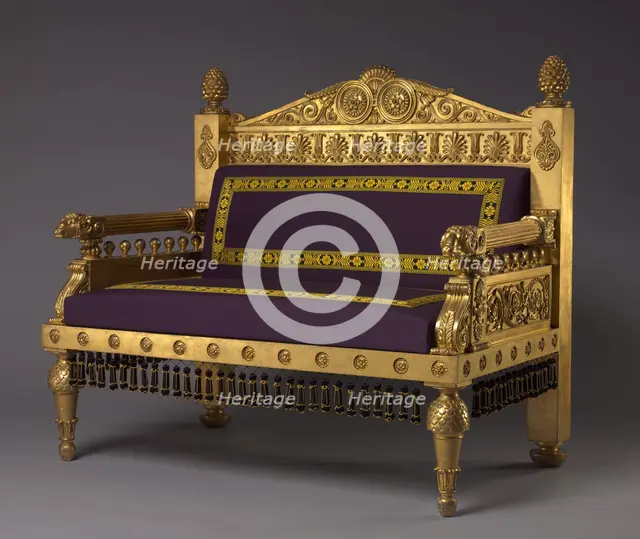 Settee, c. 1802-1807. Creator: Thomas Hope (British, 1769-1831); Unknown Maker (British).