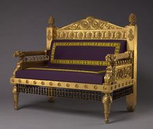 Settee, c. 1802-1807. Creator: Thomas Hope (British, 1769-1831); Unknown Maker (British)