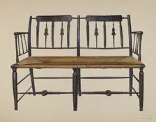 Settee, c. 1942. Creator: Amos C. Brinton