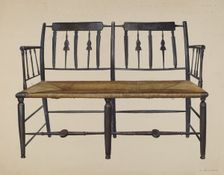 Settee, c. 1942. Creator: Amos C. Brinton