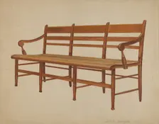 Settee, c. 1936. Creator: Arthur Johnson