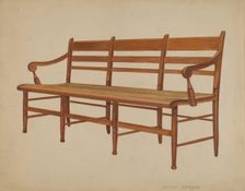 Settee, c. 1936. Creator: Arthur Johnson