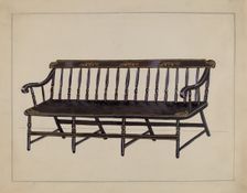 Settee, c. 1936. Creator: Katherine Hastings