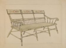 Settee, c. 1936. Creator: Rosa Burger