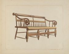 Settee, c. 1938. Creator: Vincent P. Rosel