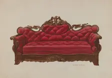Settee (Eagle), c. 1940. Creator: Henry Moran